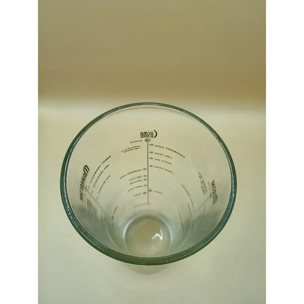 Libbey Duratuff Glass Cocktail Mixer Shaker Mixed Drink Recipes Vintage MCM Bar